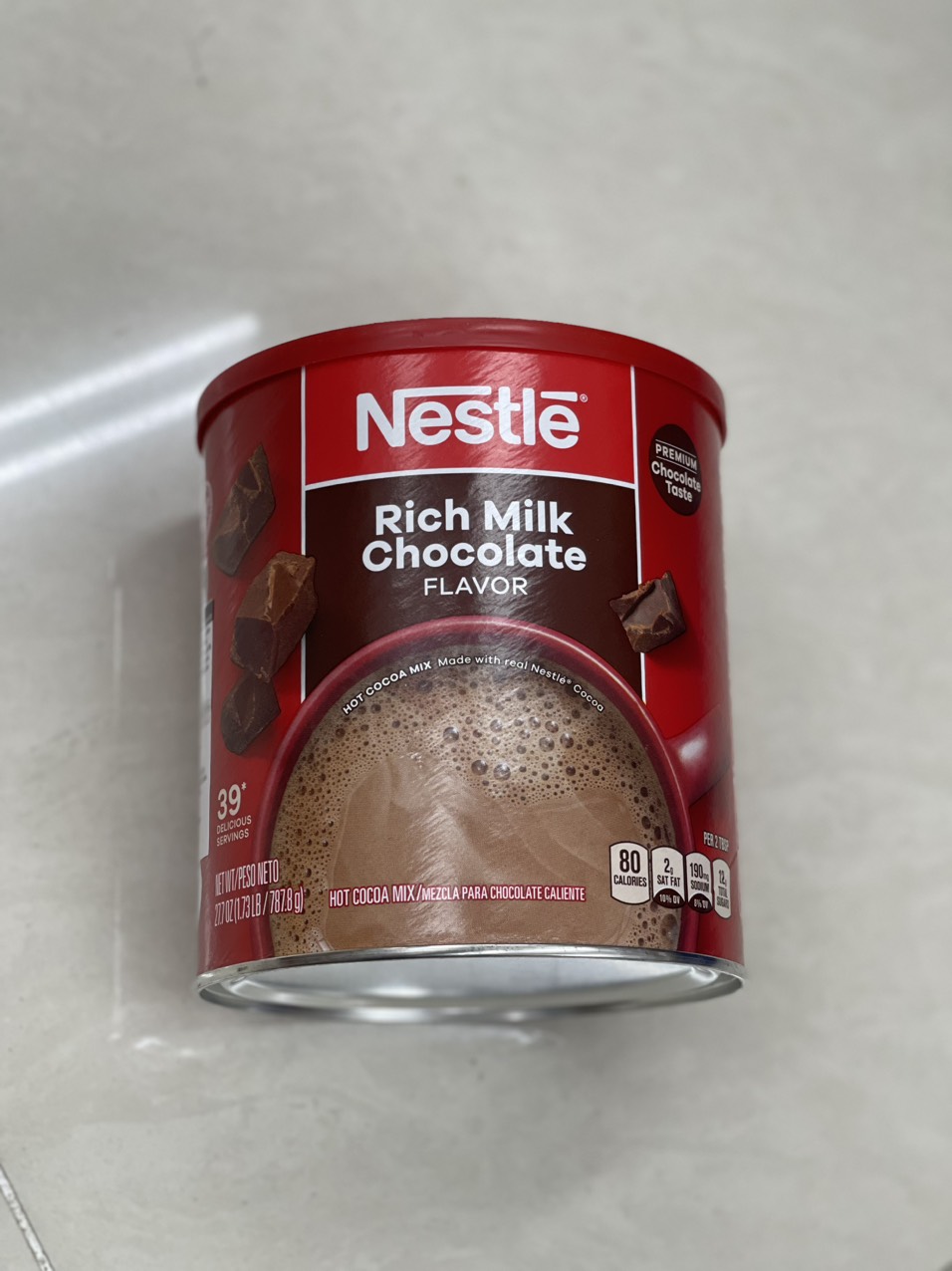 Cacao hòa tan nestle rich milk chocolate flavor 787,8gr/1 hộp - usa