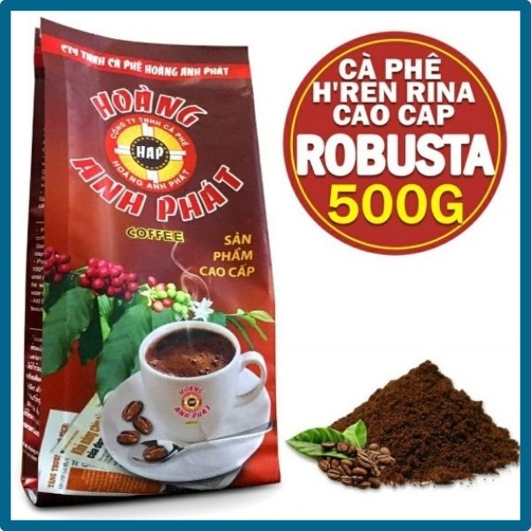 [HCM-SALE 10/10+Quà tặng10k] Cà Phê Pha Phin Hoàng Anh Phát H’REN Cao Cấp - 500g, đậm vị, sảng khoái cho ngày mới  .:VNLK Shop:.