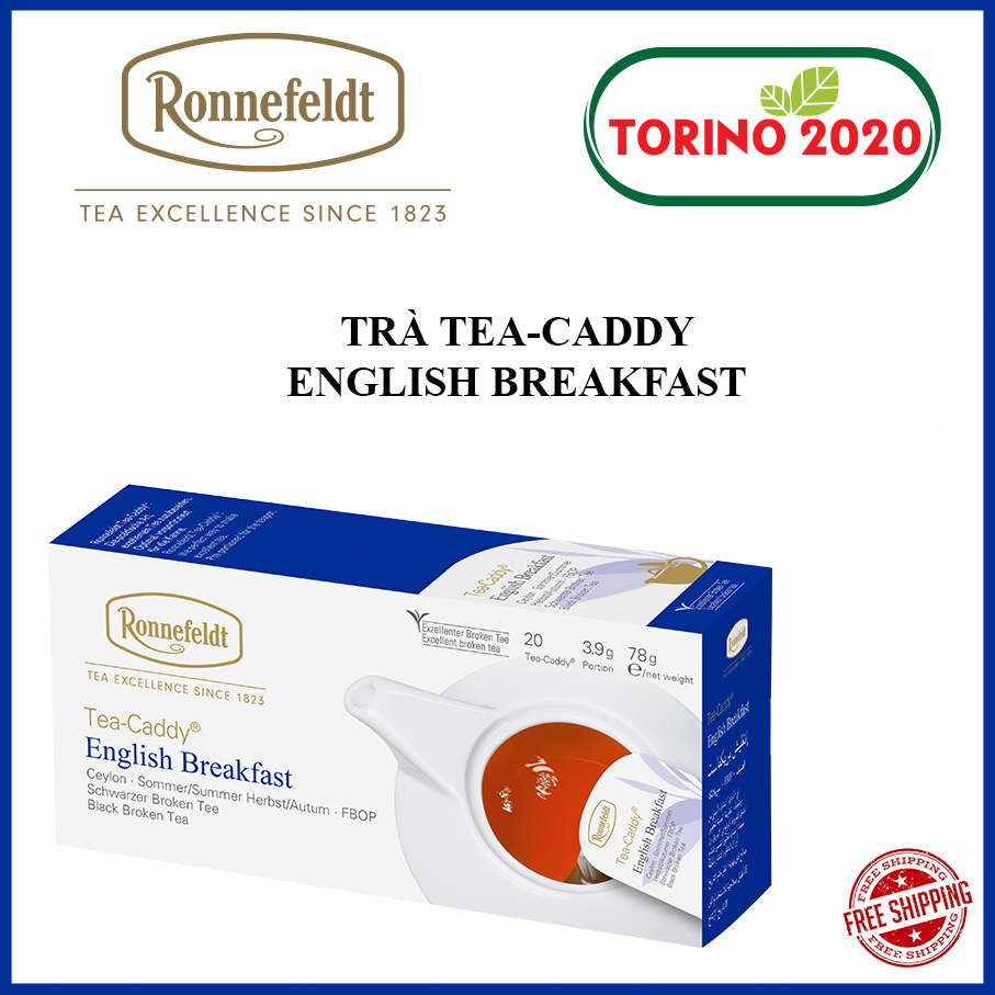 [HCM][HÀNG CHÍNH HÃNG] Trà túi lọc Ronnefeldt tea - Trà túi lọc Tea-caddy English Breakfast 1 hộp / 20 sachets