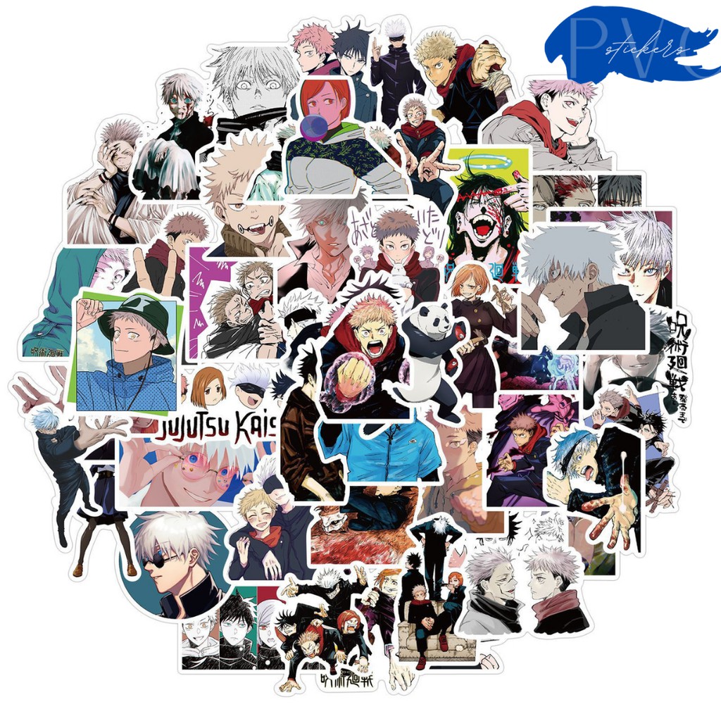 Stickers Jujutsu Kaisen Anime Manga Nhật Bản 50 miếng