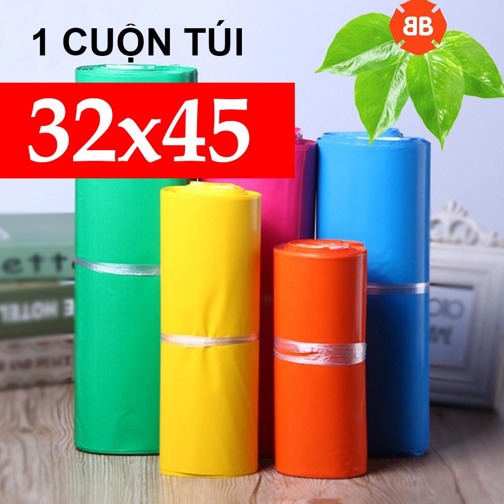 [1 cuộn 32*45cm] Túi Đóng Hàng Niêm Phong, Túi Nylon-2 Lớp - Đóng Gói Hàng Hóa Chỉ Mất 10s Cho 1 Đơn Hàng