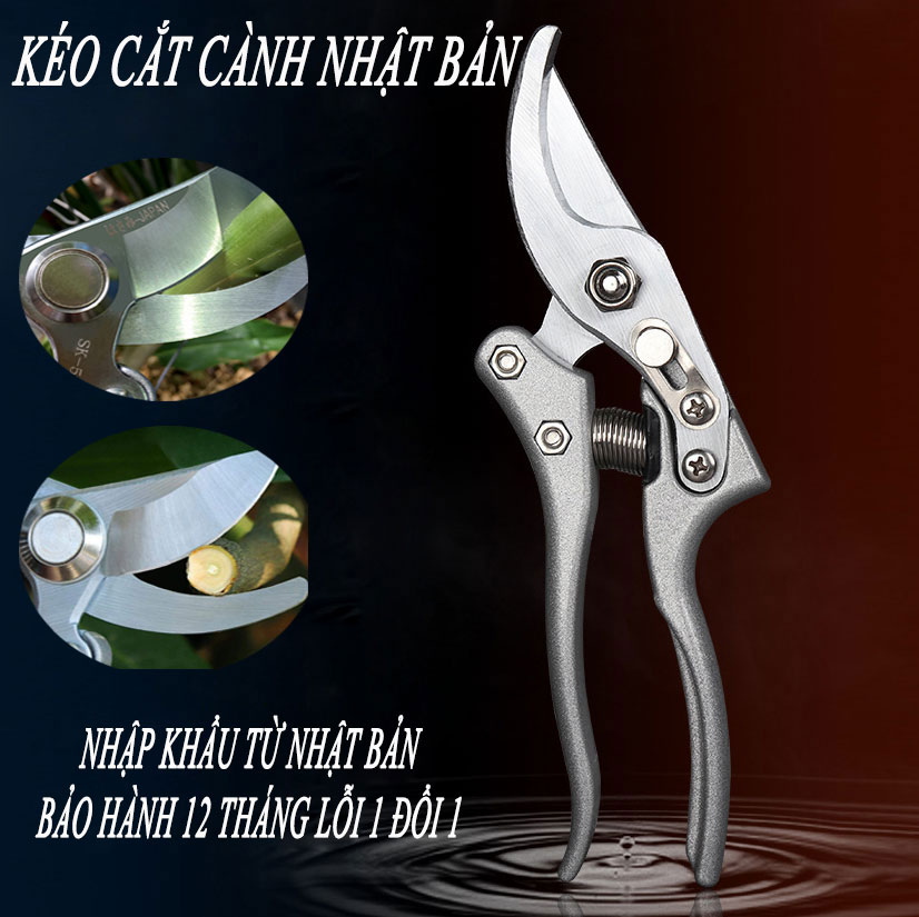 (Kéo Nhật) kiềm cắt cây cảnh, kéo tỉa cành nhật bãi, kéo cắt tỉa cành cây trên cao, keo tia canh cây cao cap, kéo căt cành cây sắc vĩnh viễn, hàng nhật chuẩn hơn kéo sada 210