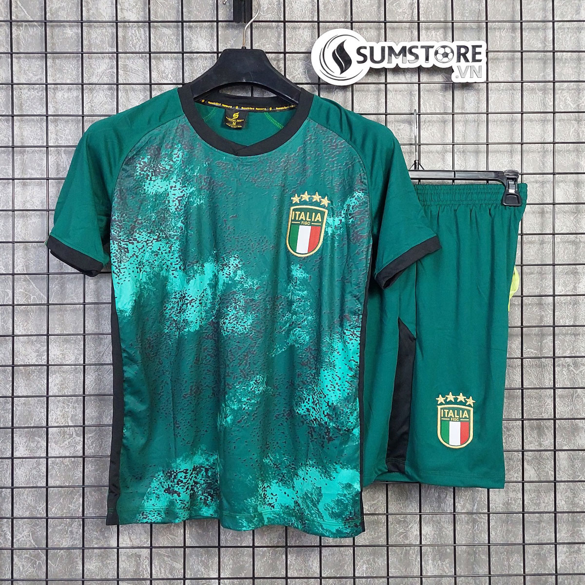 Bộ Quần Áo Đá Banh Tuyển Ý Xanh Euro SV - Áo Bóng Đá Đẹp Mới Nhất 2024