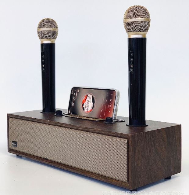 Loa bluetooth XM-UK525 kèm 2 micro karaoke không dây công suất 30W