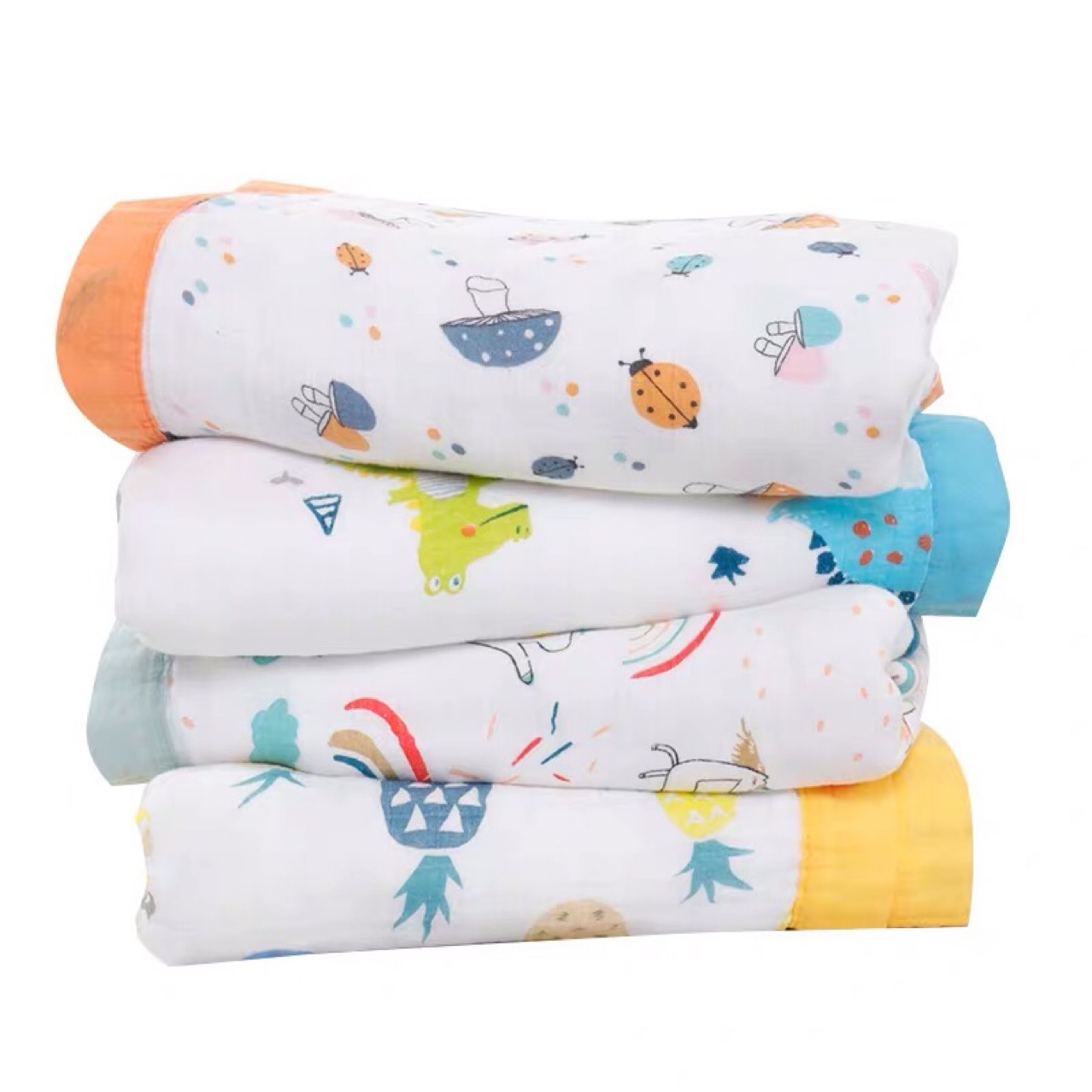 [HCM]Chăn xô Aden cho bé 6 lớp chăn muslin trẻ em 120x120cm