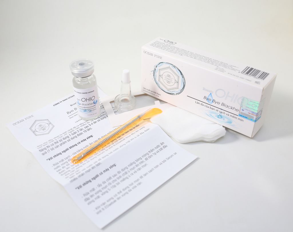 [HCM]Serum ủ mụn OHIO sạch mụn ẩn KÈM CÂY NẶN MỤN