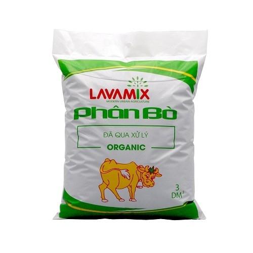 [HCM]Phân Bò Hữu Cơ LAVAMIX (3 dm3) đã qua xử lý không mùi hôi trồng cây hoa kiểng cây ăn trái cây cảnh văn phòng