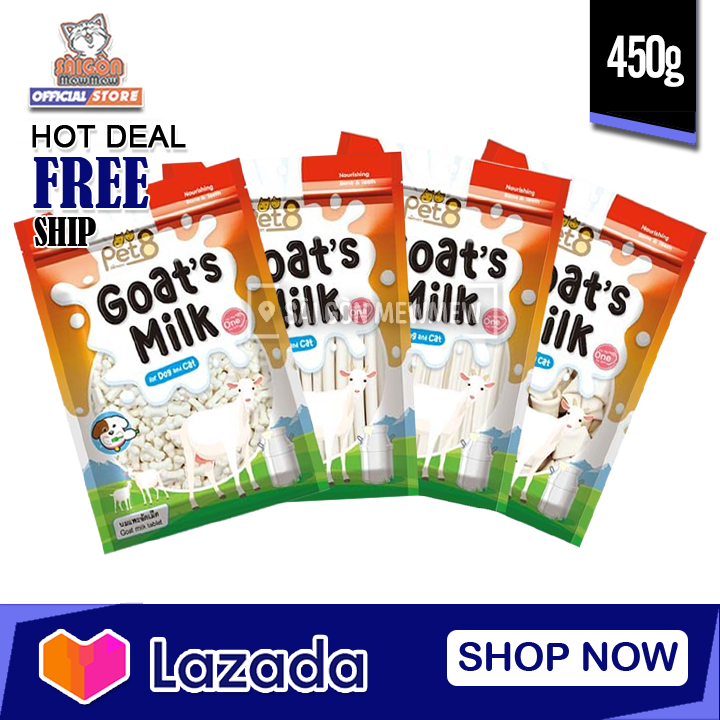 Treat thưởng cho chó GOATMILK SERIES Pet8 Gói 450GR