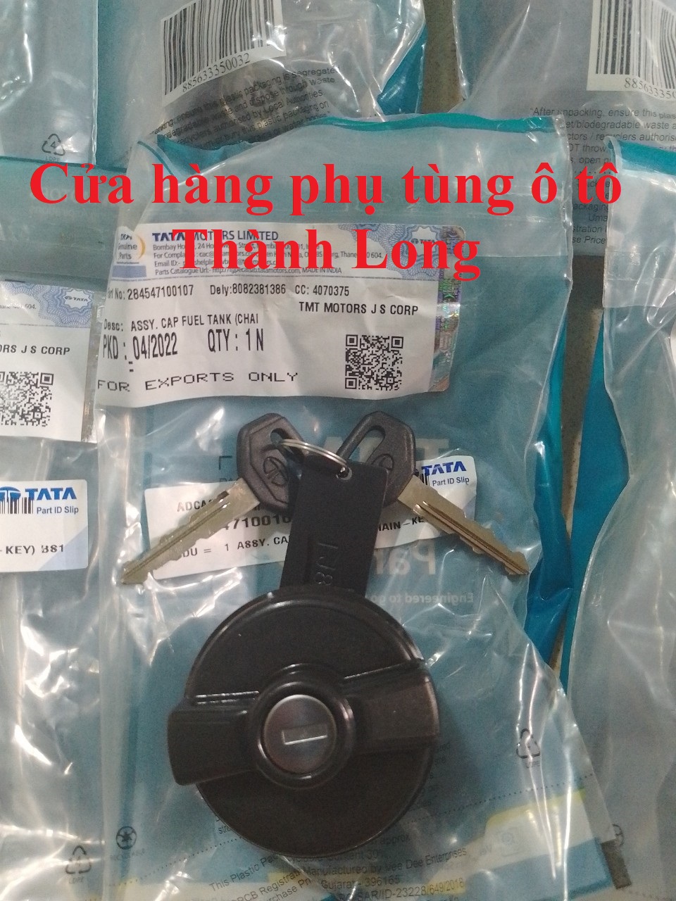 Nắp bình dầu chính hãng xe tata super ace - 284547100107