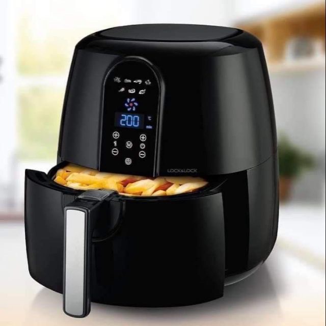 📛📛nồi chiên không dầu điện tử lock&lock ejf351blk 5.2l 1800w📛📛