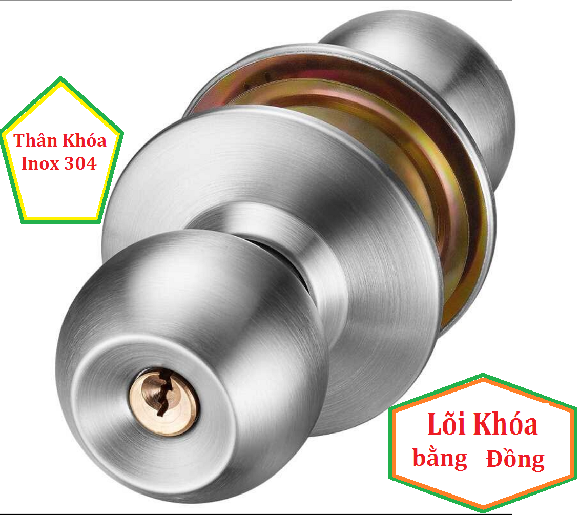 Khóa đấm, khóa tay nắm tròn inox 304