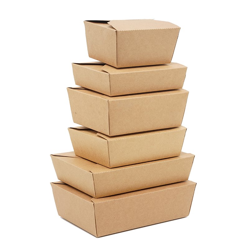 50 hộp kraft vuông 500ml 700ml 800ml 1000ml 1400ml 1500ml 2000ml 3000ml