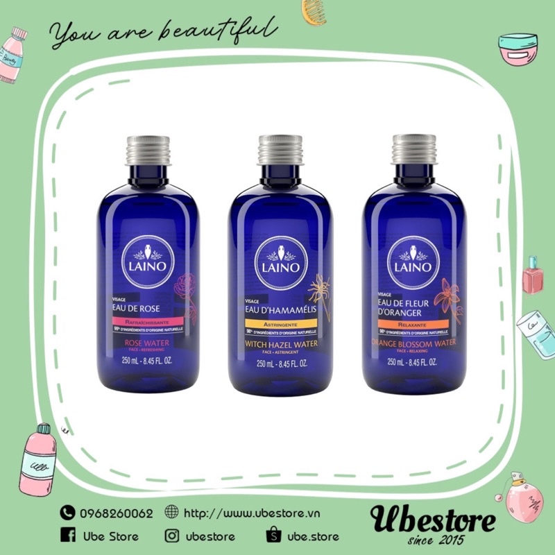 Toner hữu cơ laino 250ml