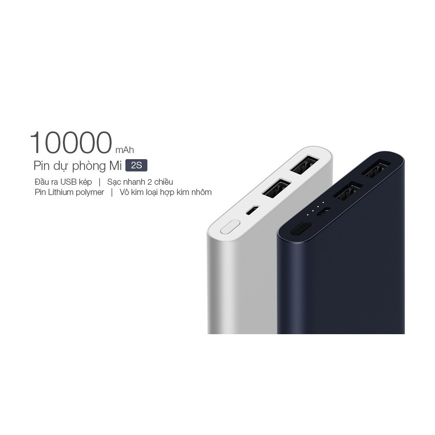 Sạc Dư Phòng Gen 3 - Pin Sạc Dự Phòng Xiaomi Mi Gen 3 10000 mAh 18W - Hỗ Trợ Sạc Nhanh 18W | Bảo Hành 12 Tháng