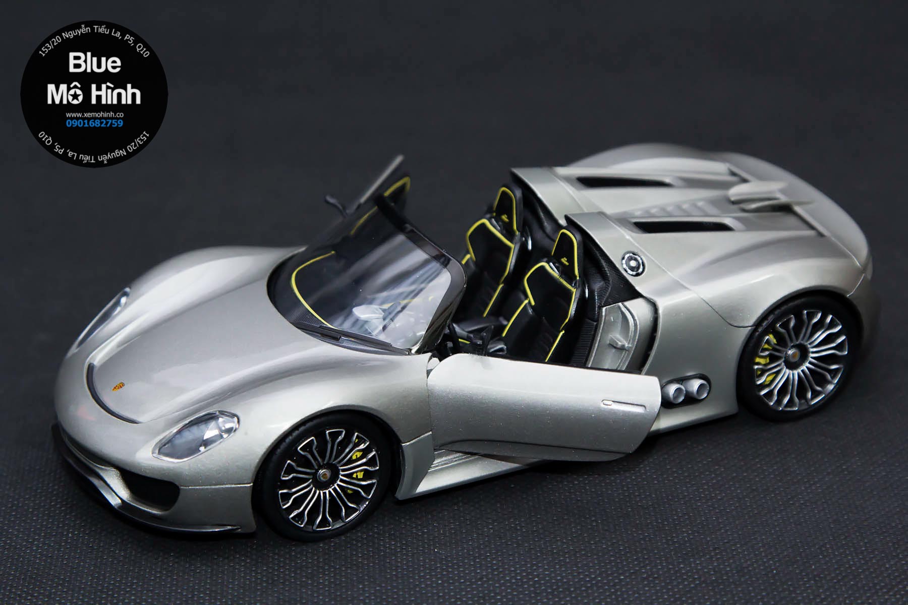 Blue mô hình | xe mô hình porsche 918 spider welly tỷ lệ 1:24