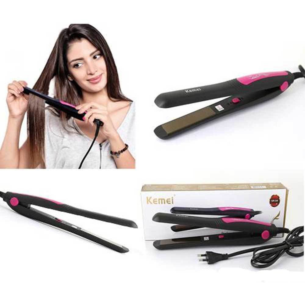 Máy duỗi kẹp tóc kemei km 328 giúp tóc đẹp tự nhiên