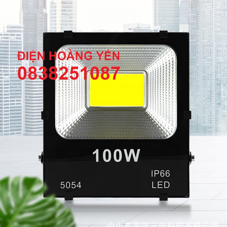 Đèn pha 100w cob - đủ công suất - bh 24 tháng