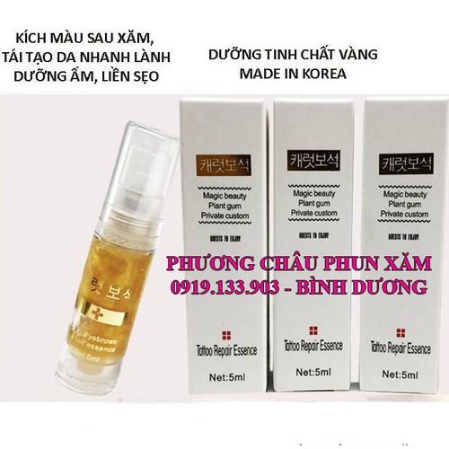 5 chai Dưỡng xăm Môi mày tinh chất vàng Collagen 5ml