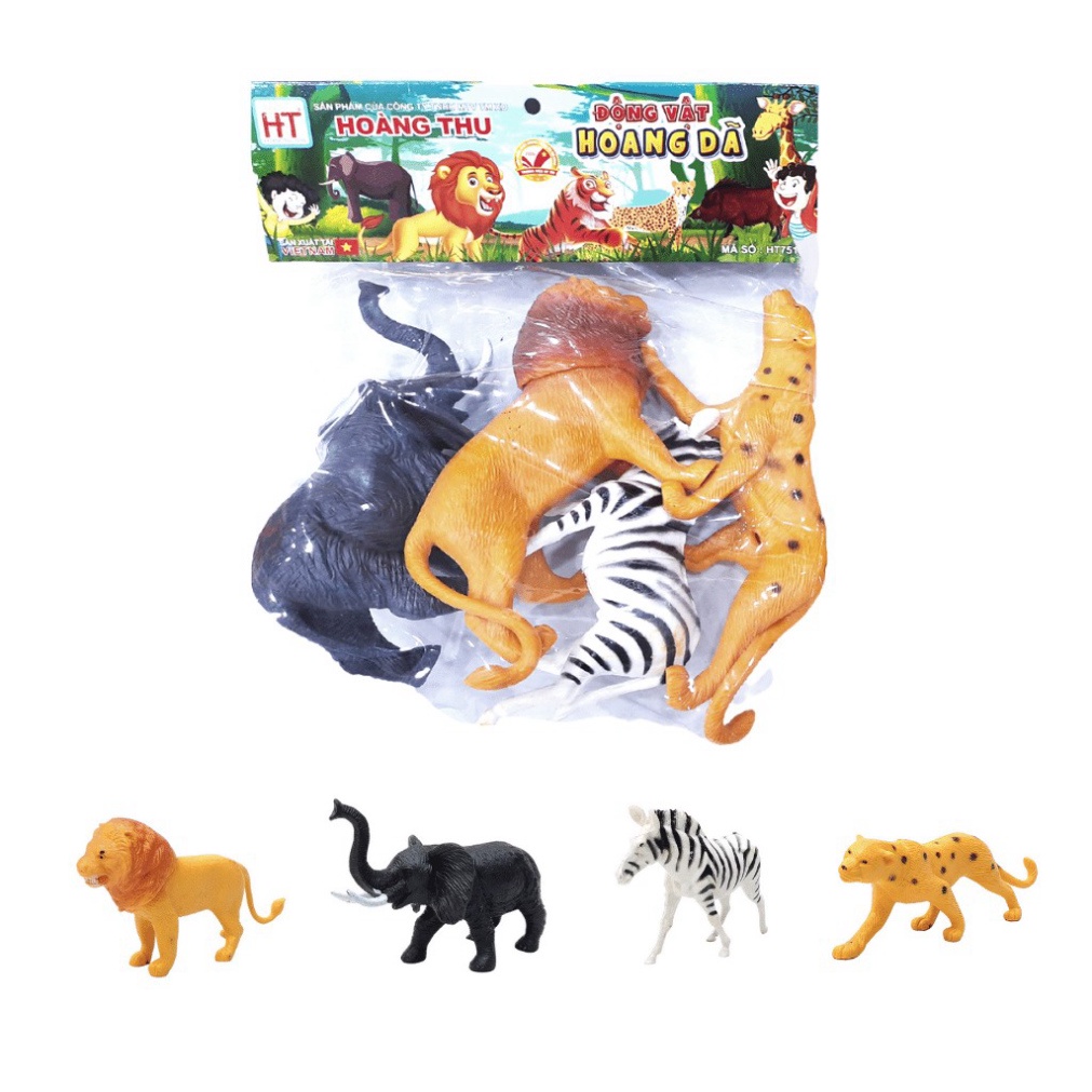Đồ chơi mô hình động vật rừng -đồ chơi nhựa dẻo động vật rừng