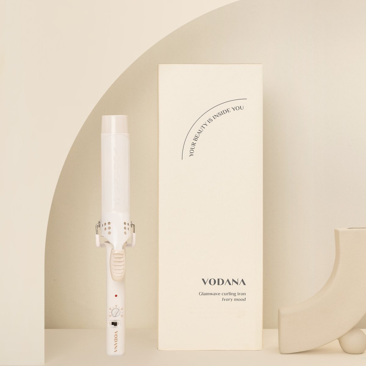 Máy uốn tóc 32mm 36mm vodana ivory cream