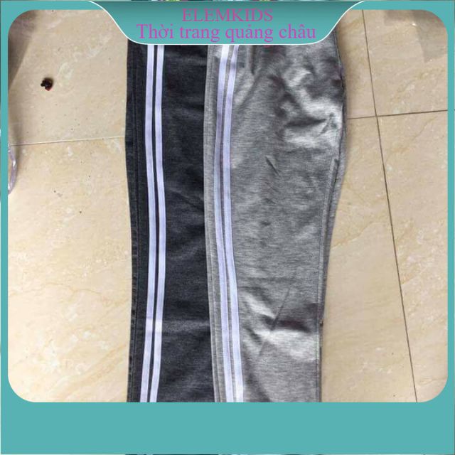 Quần legging thun 2 sọc cho nữ