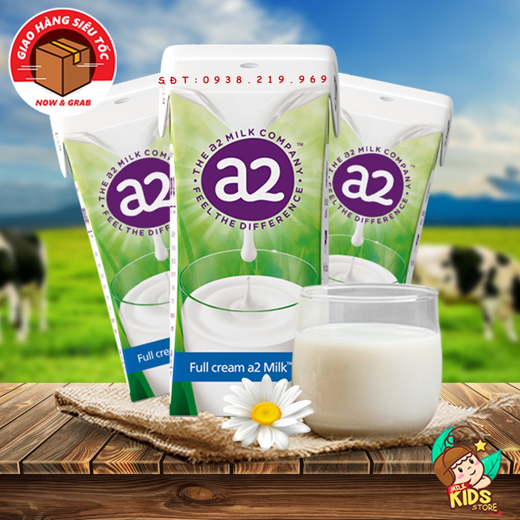 THÙNG 24 HỘP/200ML SỮA TƯƠI A2 DẠNG NƯỚC ÚC