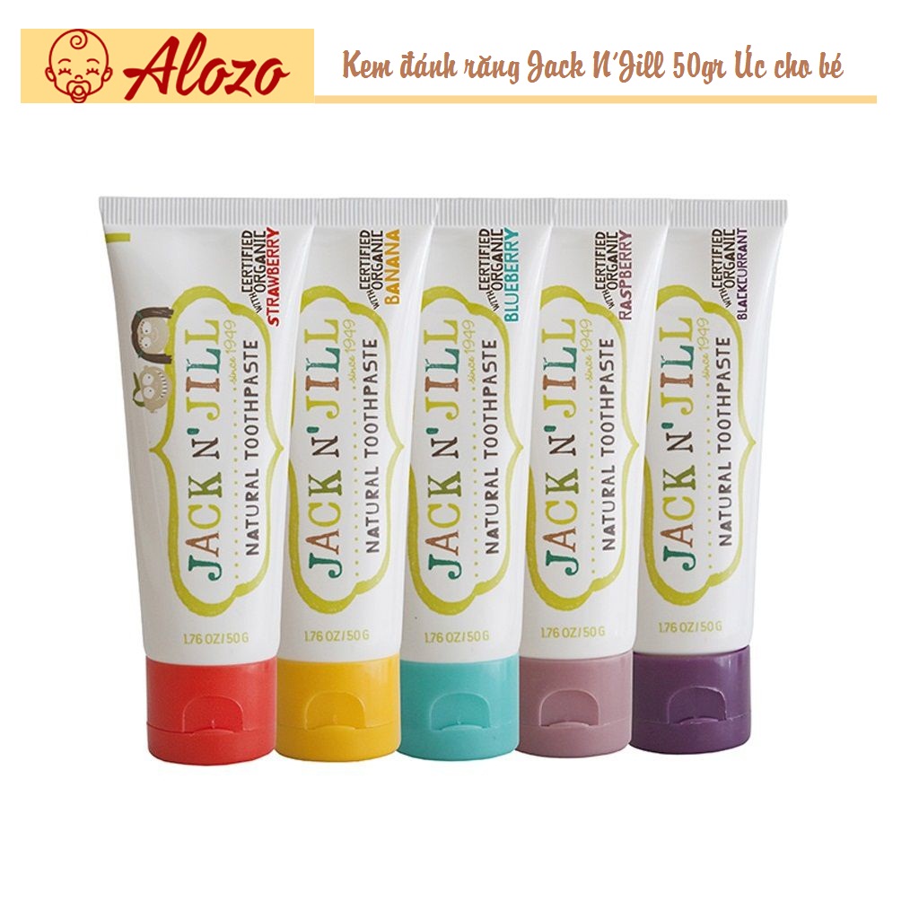 Kem đánh răng hữu cơ trẻ em JacknJill Organic 50g