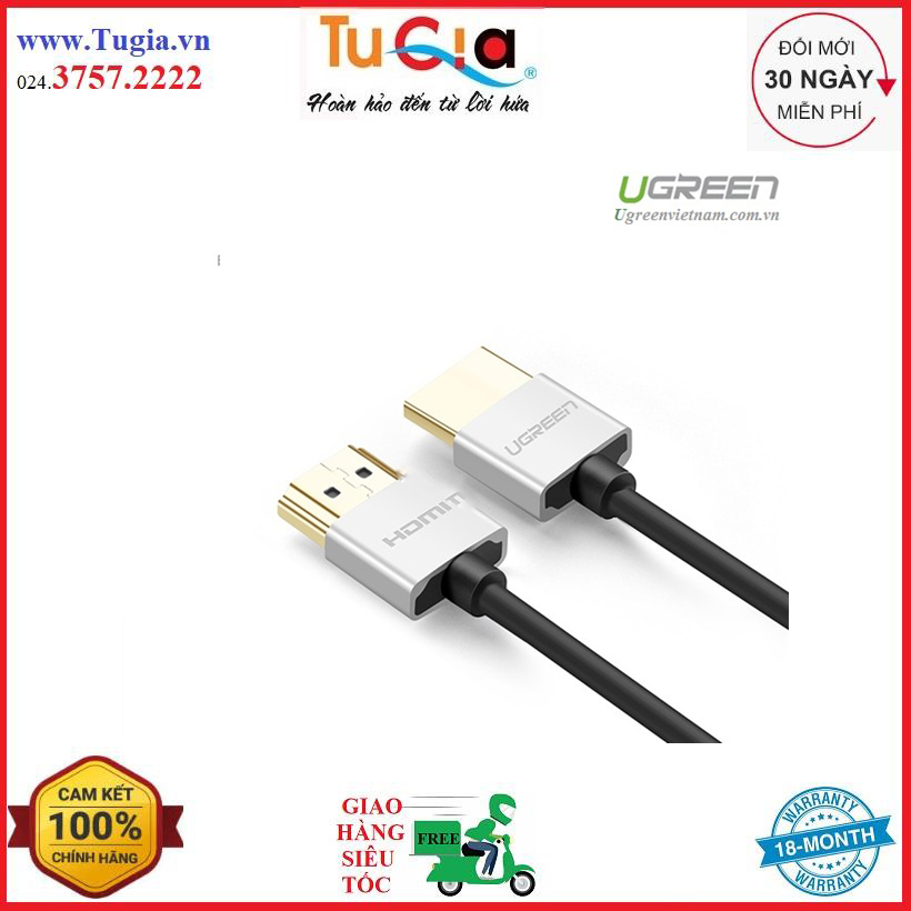 Dây hdmi 2.0 hỗ trợ 3d 4k 5m ugreen 50304 - hàng chính hãng