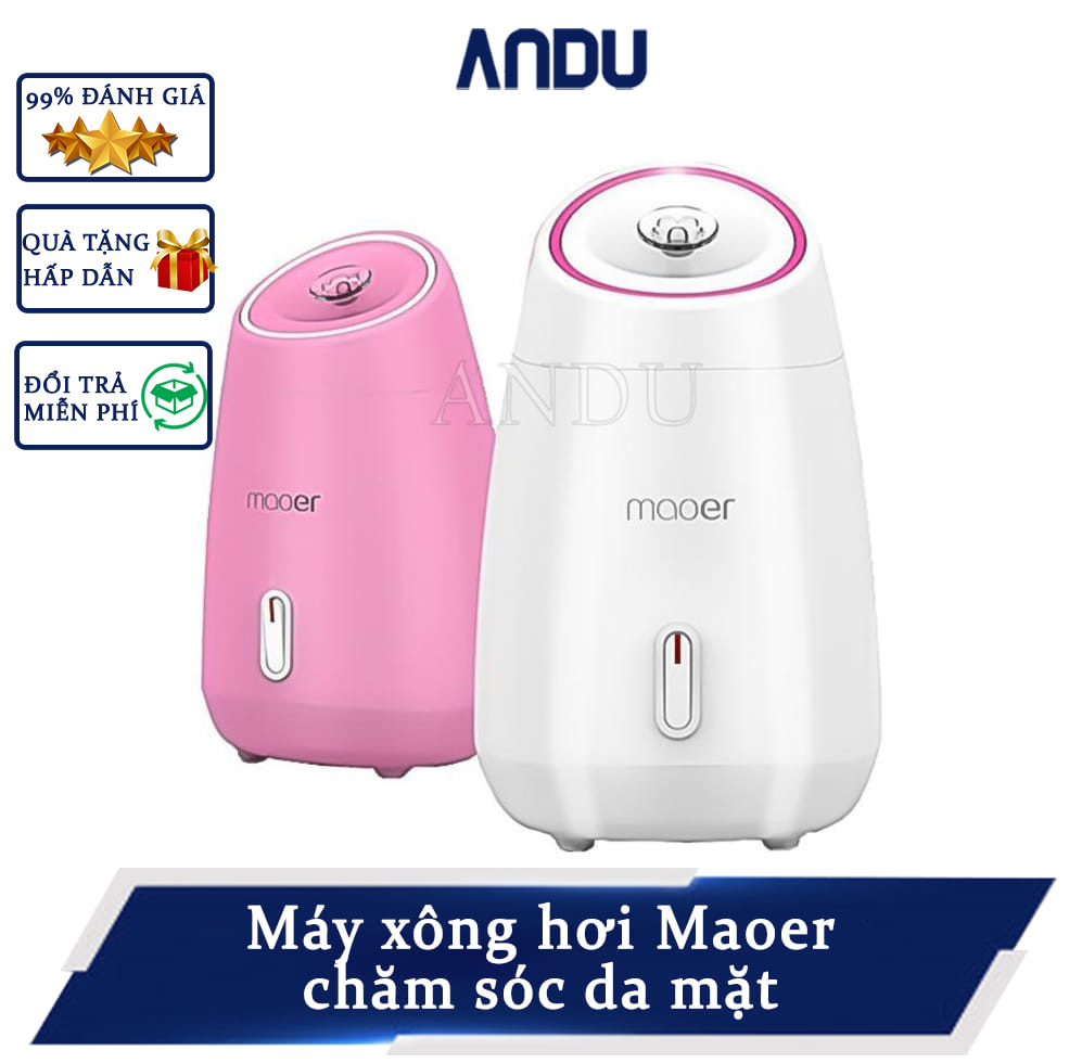 Máy xông mặt maoer, máy xông hơi da mặt hoa qủa tươi và thảo dược siêu tiện lợi