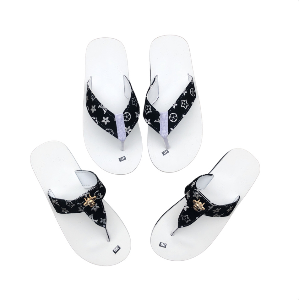 sandal cặp đôi nam nữ sandal chip chip đế trắng quai màu xl trắng đen