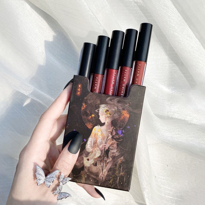 Miễn phí ship set 5 son kem lì lâu trôi daishiao matte siêu hot nội địa