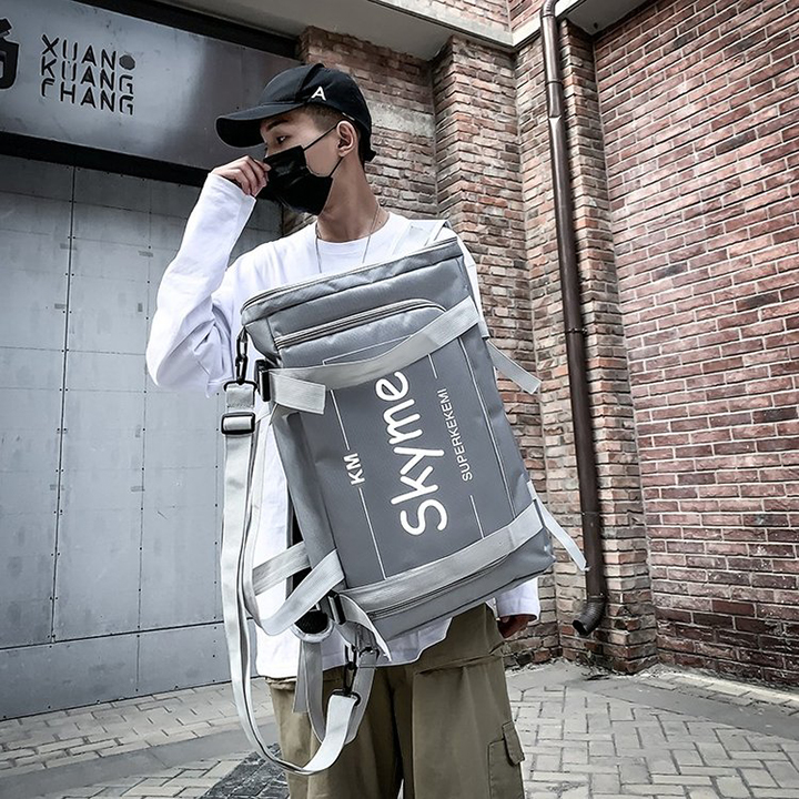 Balo Thời Trang Nam Nữ 2 trong 1 Có Thể Làm Túi Du Lịch, Balo Đi Phượt Size Lớn Skyme Vải Canvas