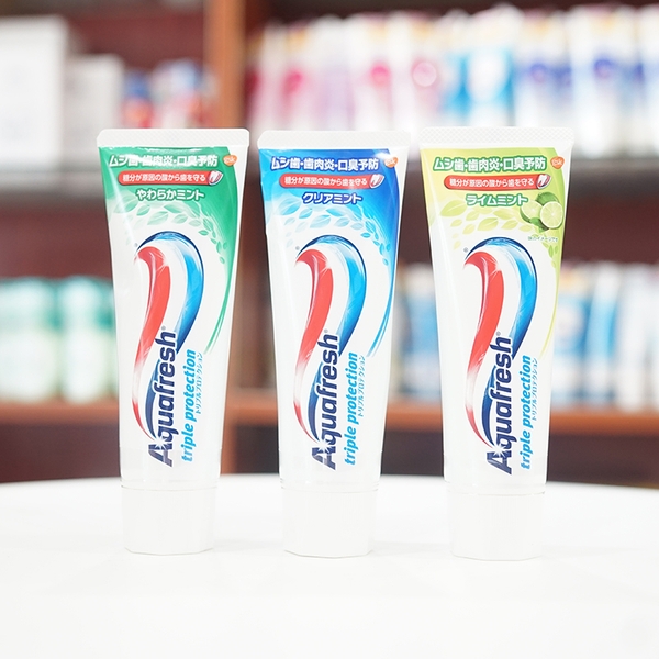 Kem Đánh Răng Aquafresh 160g Nhật Bản - Kem đánh răng Aquafresh Triple Protection 160g hàng nội địa Nhât Bản