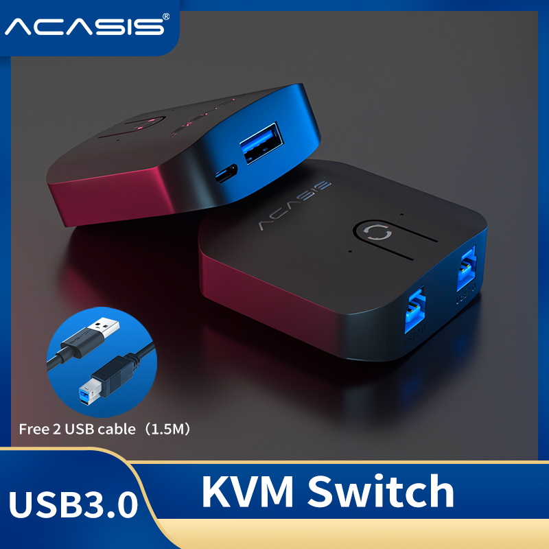 ACASIS USB HDMI KVM Switch 4K Ultra HD HDMI Switcher Box and USB KVM