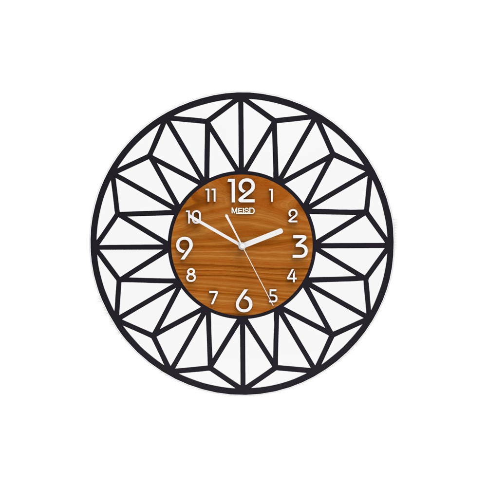 Đồng hồ treo tường gỗ CLOCK DECOR trang trí, Đồng hồ treo tường bằng gỗ decor quán cafe trang trí phòng khách