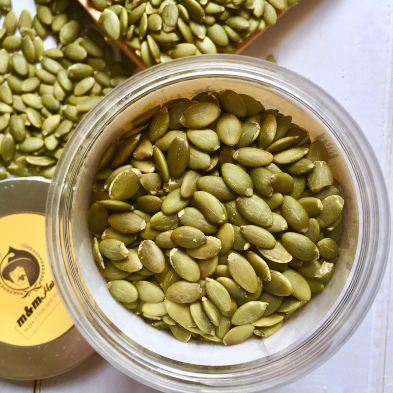 Roasted pumkin seeds - hạt bí xanh rang mộc 250g/500g| - - rang mộc