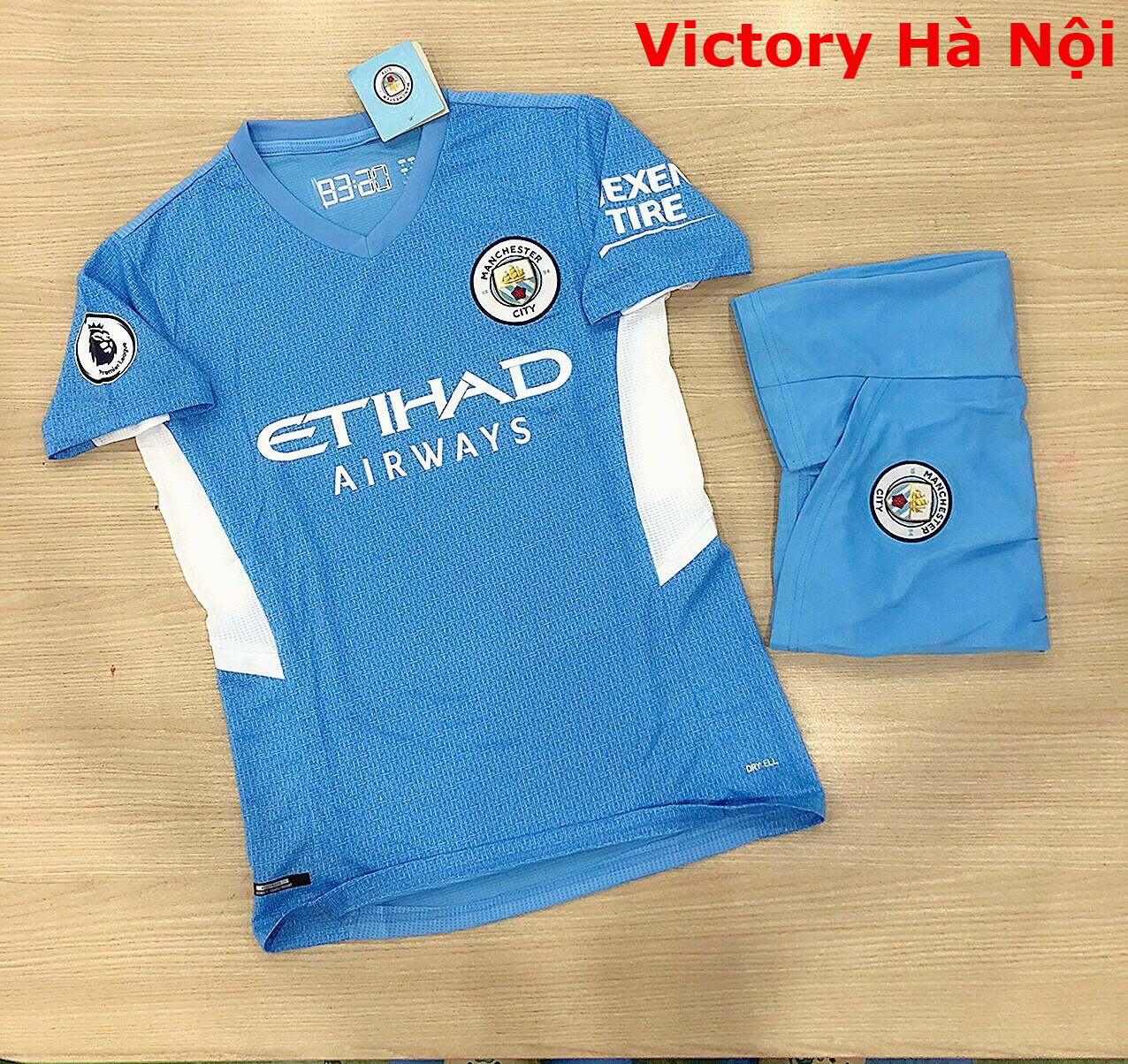 Áo Bóng Đá Câu Lạc Bộ Manchester City Xanh - Chất Polyeste - Hàng Thái Lan-Chuẩn Thi Đấu Quốc Tế