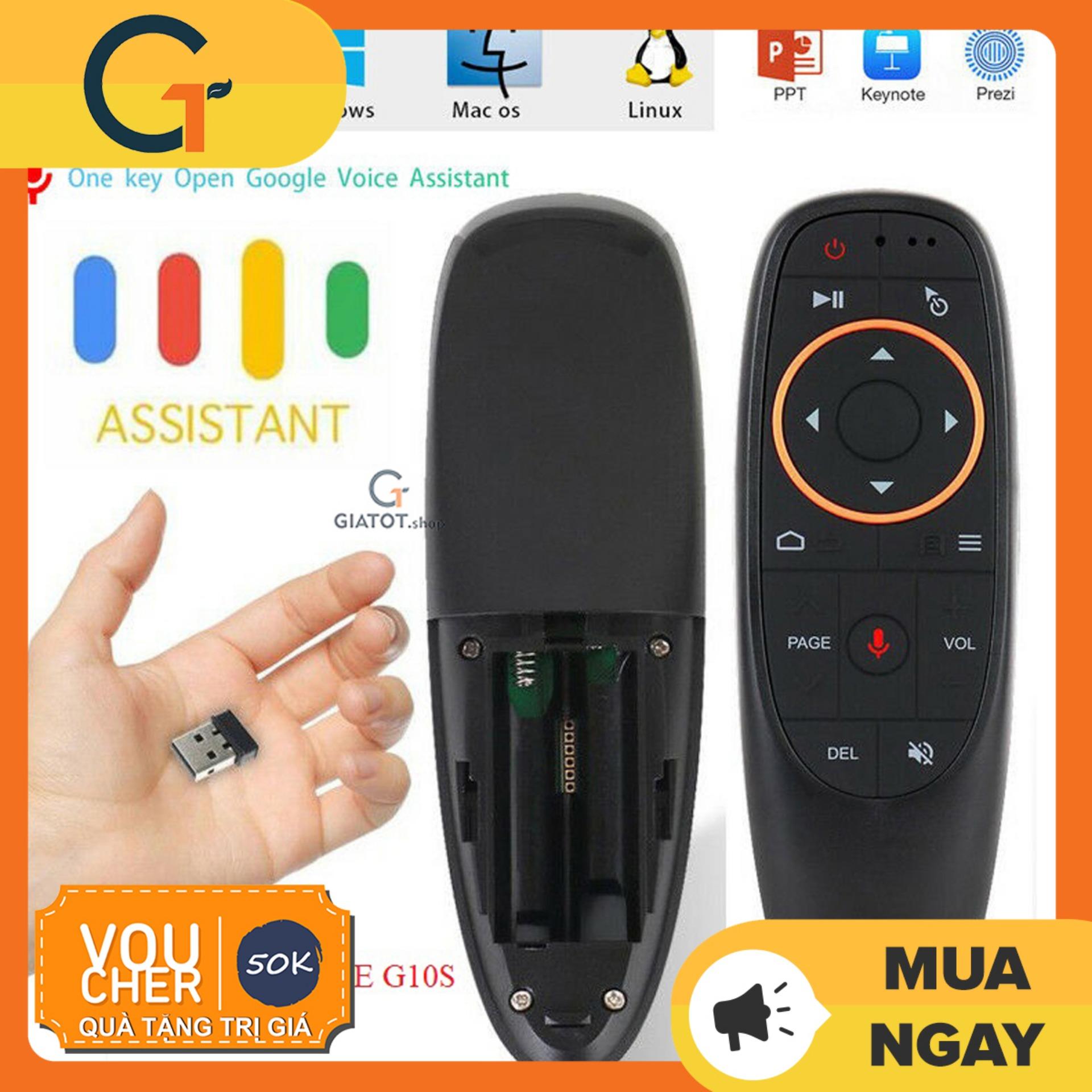 Chuột bay điều khiển giọng nói G10s học lệnh các loại điều khiển dành cho android box smart tivi