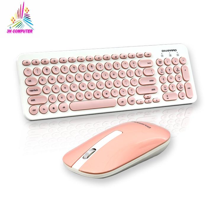 Combo bàn phím và chuột không dây - bàn phím mini không dây - bàn phím máy tính laptop bàn phím không dây và chuột không dây divipad k520