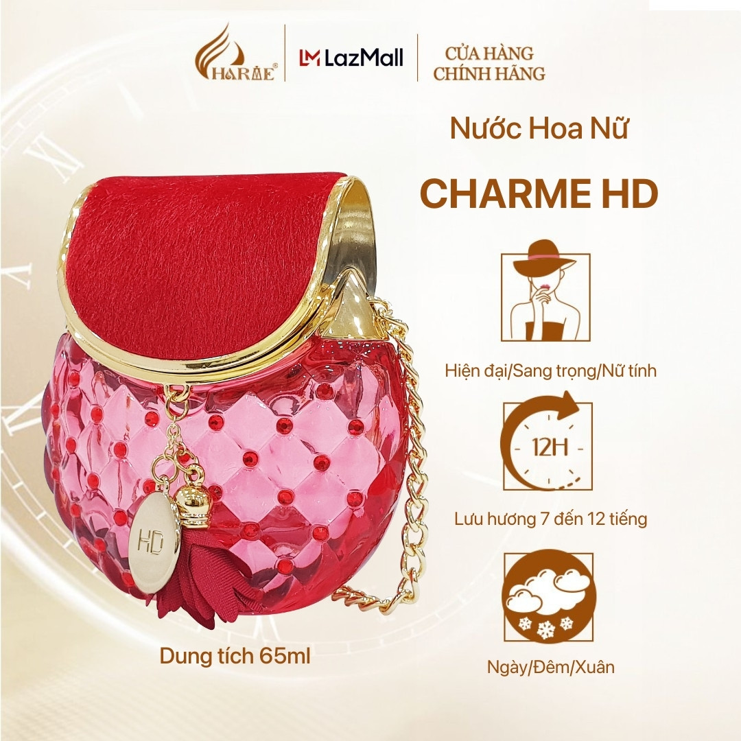 Nước hoa nữ charme hd 65ml lưu hương lâu gợi cảm, hiện đại_nước hoa chính hãng