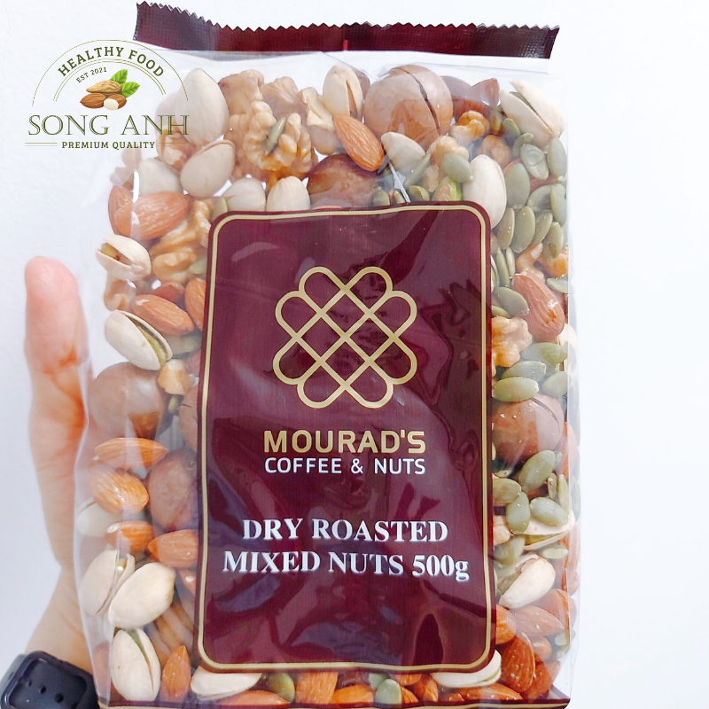 Hỗn hợp 5 loại hạt sấy khô Mix hạt Mourad Úc 500gr-Song Anh Healthy Food