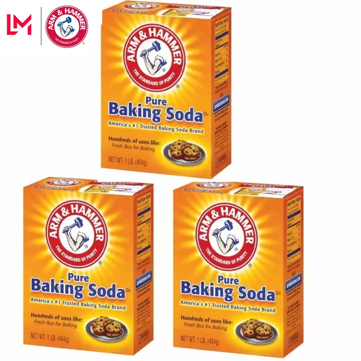 3 hộp Bột baking soda đa công dụng 454g - Mỹ