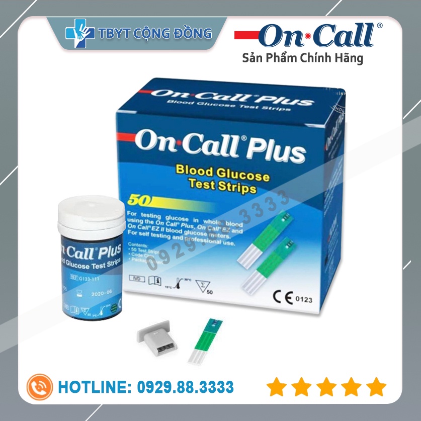 Que Thử Đường Huyết Acon On-Call Plus ( 25 Que Và 50 Que )