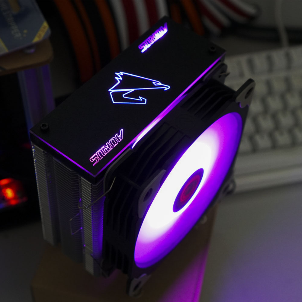 Tản nhiệt tháp 5 ống đồng 2DX5 Plus MOD Cover AORUS/ROG/MSI (Bản 2 Quạt)