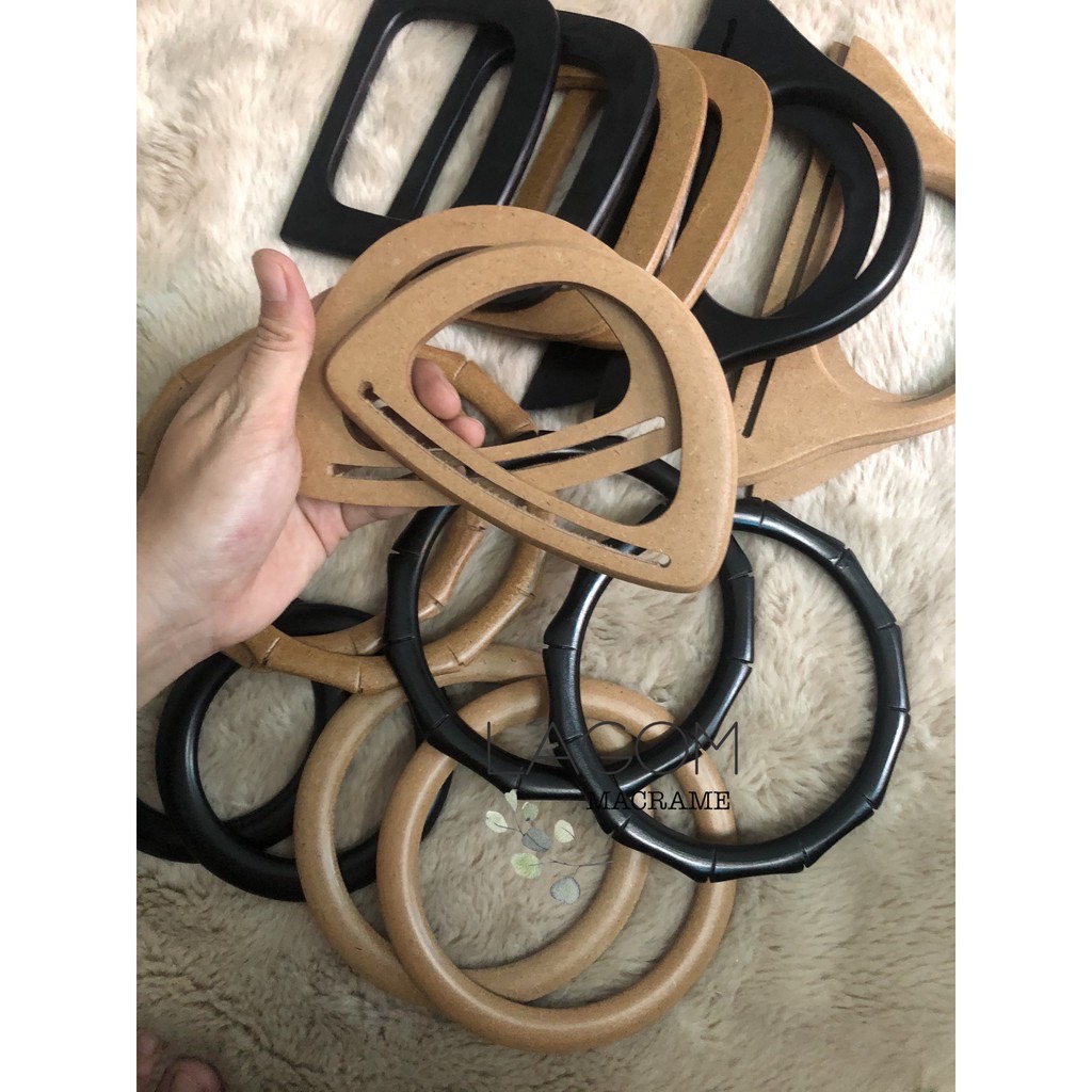 [HCM]Cặp quai túi xách làm macrame túi xách handmade phụ kiện macrame
