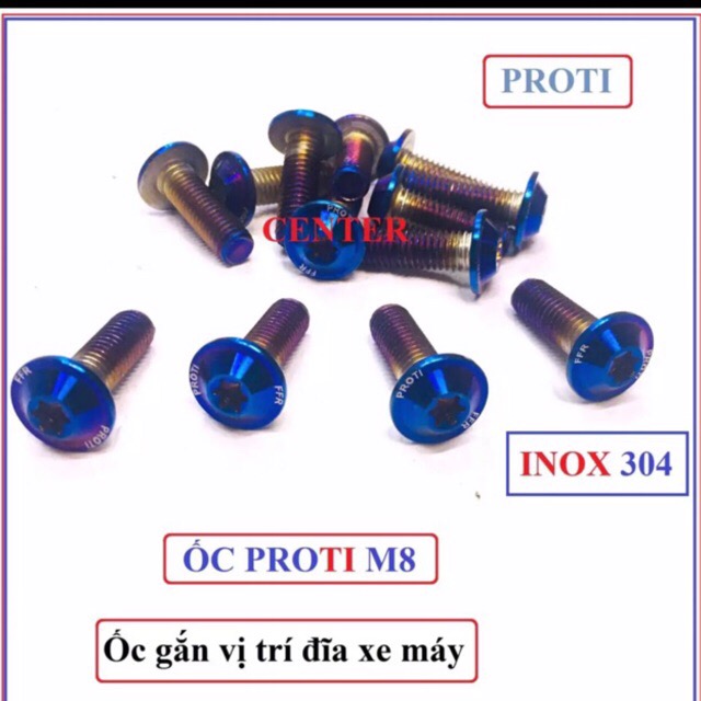 [ 5 Ốc Proti 8 ly ] Bộ 5 ốc 8 ly proti gắn đĩa xe máy ,Sản Phẩm Chất Lượng, Gian Hàng Uy Tín, Giá Cả Cực Tốt, Mua Ngay.