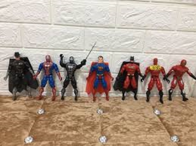 Trò chơi 7 người máy anh hùng avenger có khớp, phát sáng có đèn, siêu chắc chắn, dễ dàng cử động, giúp bé chơi vui vẻ hơn, Do choi 7 sieu nhan anh hung avenger co khop, phat sang danh rieng cho be trai tren 2 tuoi
