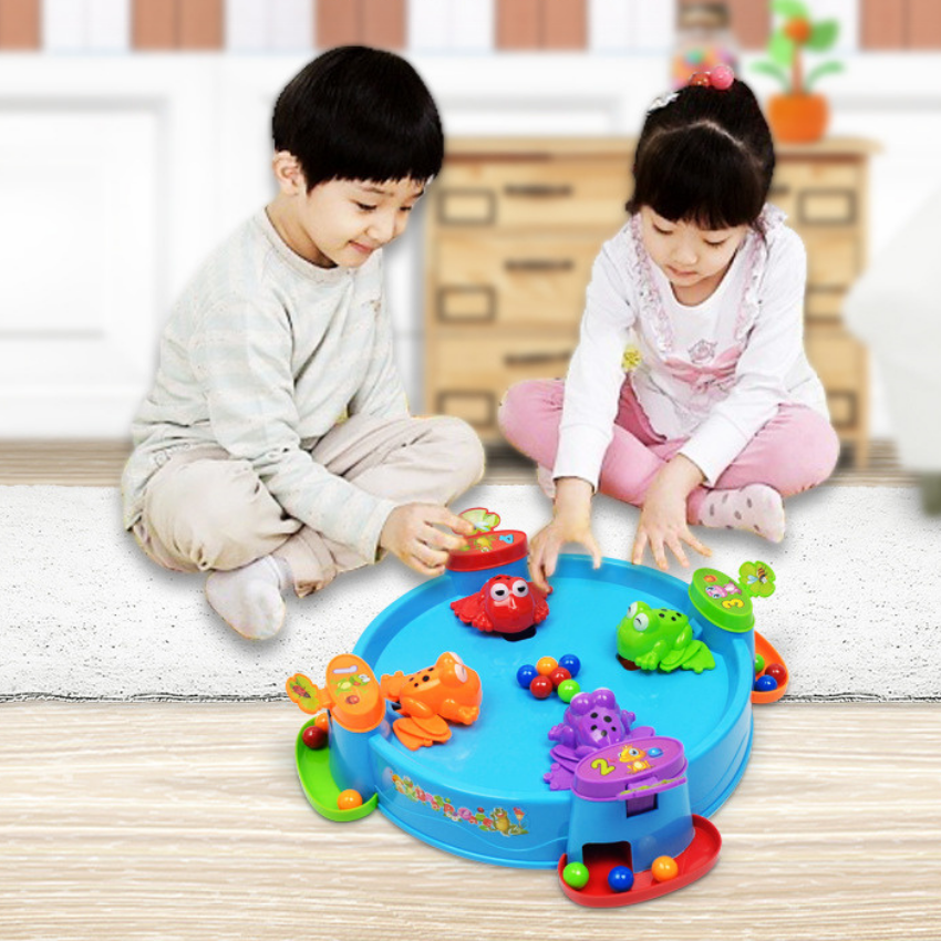 Đồ Chơi Ếch Ăn Bi KINGPOWER Màu Sắc Sặc Sỡ, Chơi Theo Đội Nhóm Vui Nhộn, Luyện Phản Xạ Nhanh Tay