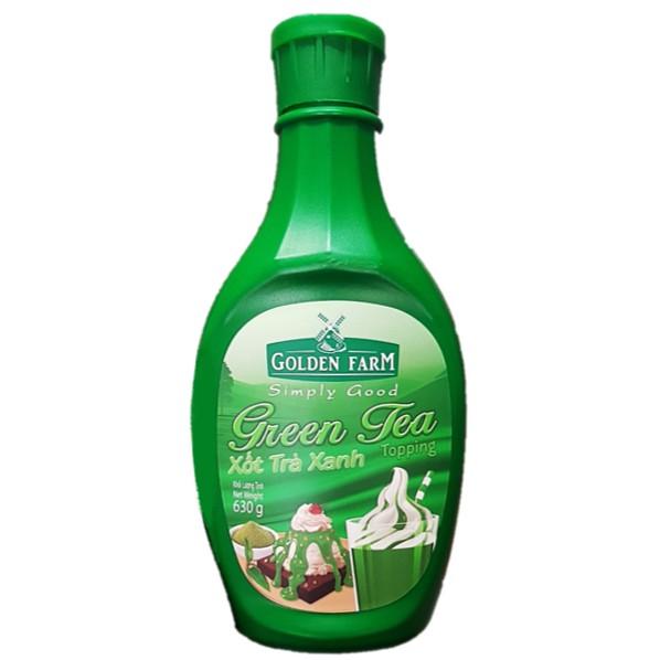 Sốt Topping trà xanh Golden Farm pha trà sữa, làm kem, làm bánh