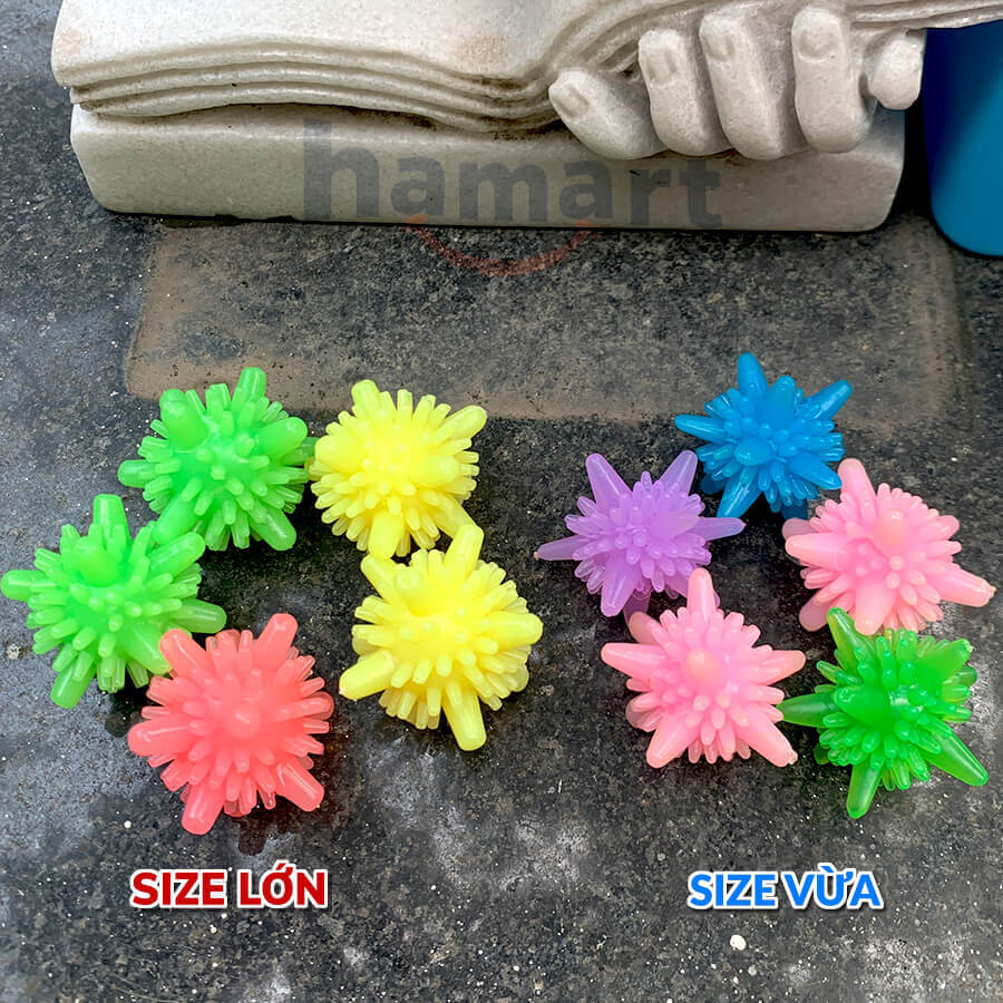 COMBO 5 Bóng Giặt Quần Áo SIZE LỚN Hình Cầu Gai Giặt Đồ Siêu Sạch Chống Nhăn